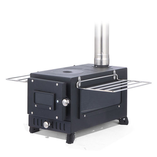 Carbon steel wood-burning stove